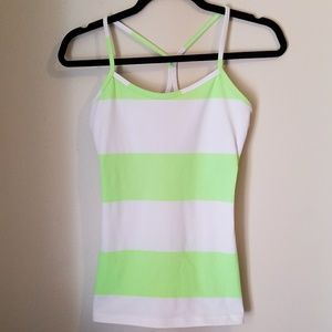 Lululemon Power Y striped tank